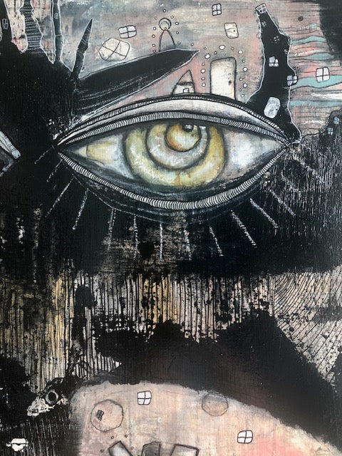 Original Fine Art on Canvas &#39;Out of the dark&#39;