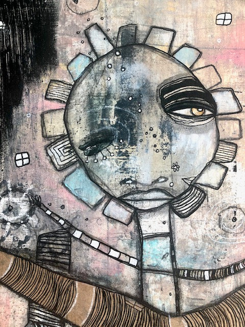 Original Fine Art on Canvas &#39;Out of the dark&#39;