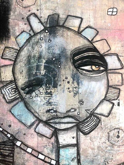 Original Fine Art on Canvas &#39;Out of the dark&#39;