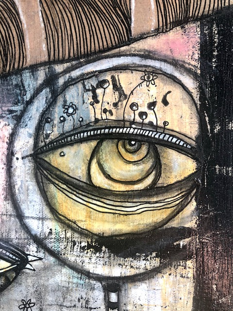 Original Fine Art on Canvas &#39;Out of the dark&#39;