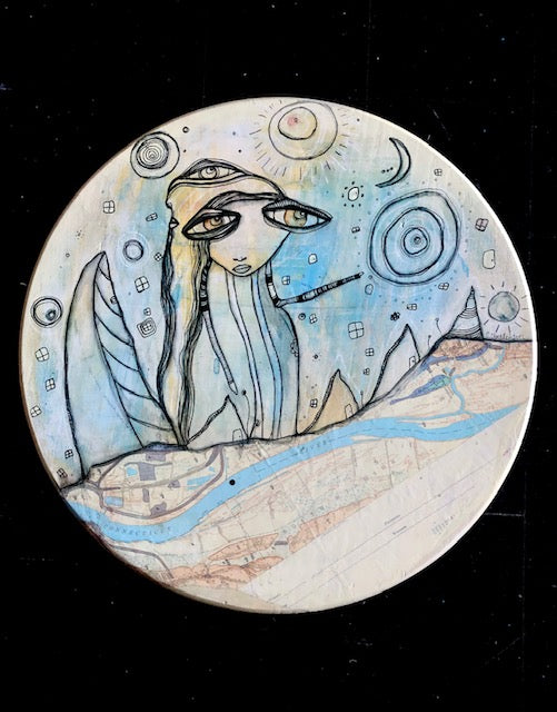 Original Fine Art &#39;Our Moon&#39;