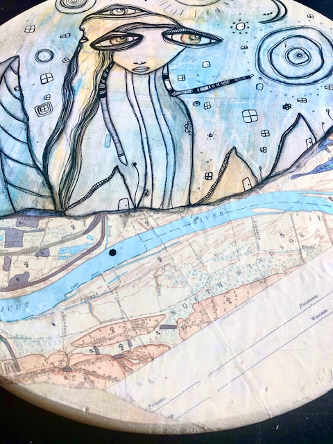 Original Fine Art &#39;Our Moon&#39;