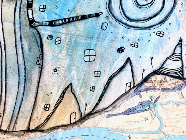 Original Fine Art &#39;Our Moon&#39;