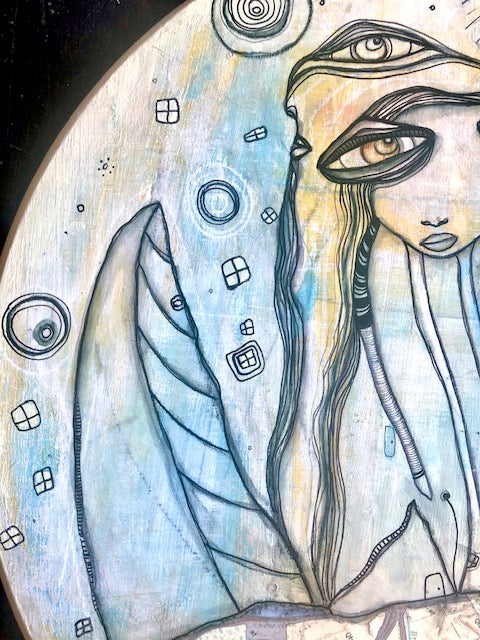Original Fine Art &#39;Our Moon&#39;
