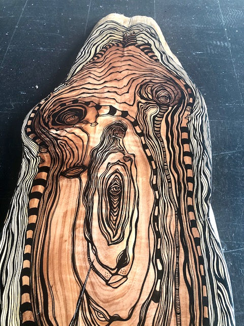 Original Abstract Fine Art &quot;Her full heart&quot;