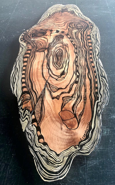 Original Abstract Fine Art &quot;Her full heart&quot;