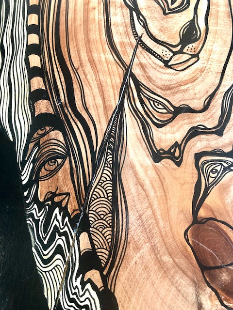 Original Abstract Fine Art &quot;Her full heart&quot;