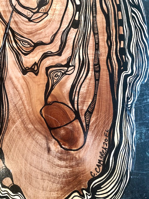 Original Abstract Fine Art &quot;Her full heart&quot;