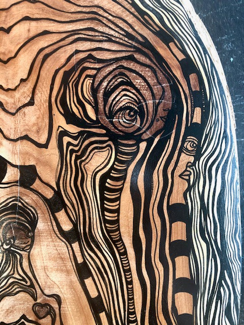 Original Abstract Fine Art &quot;Her full heart&quot;