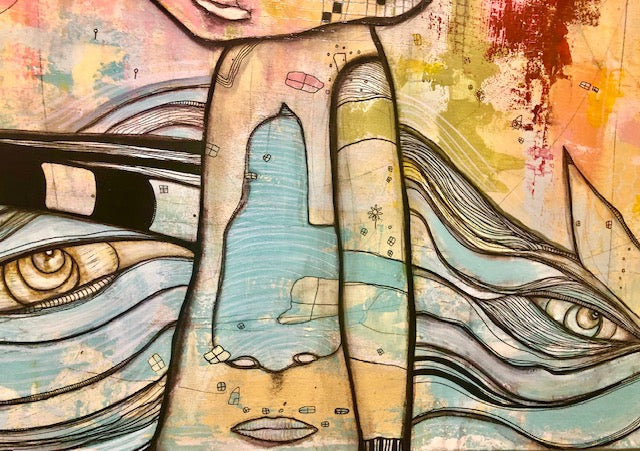 Original Fine Art &#39;Waiting by the Sea&#39;