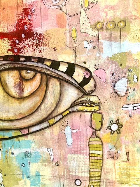 Original Fine Art &#39;Waiting by the Sea&#39;