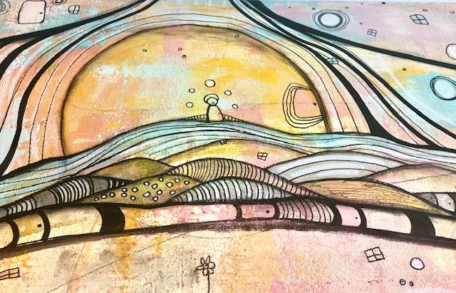 Original Fine Art &#39;Waiting by the Sea&#39;