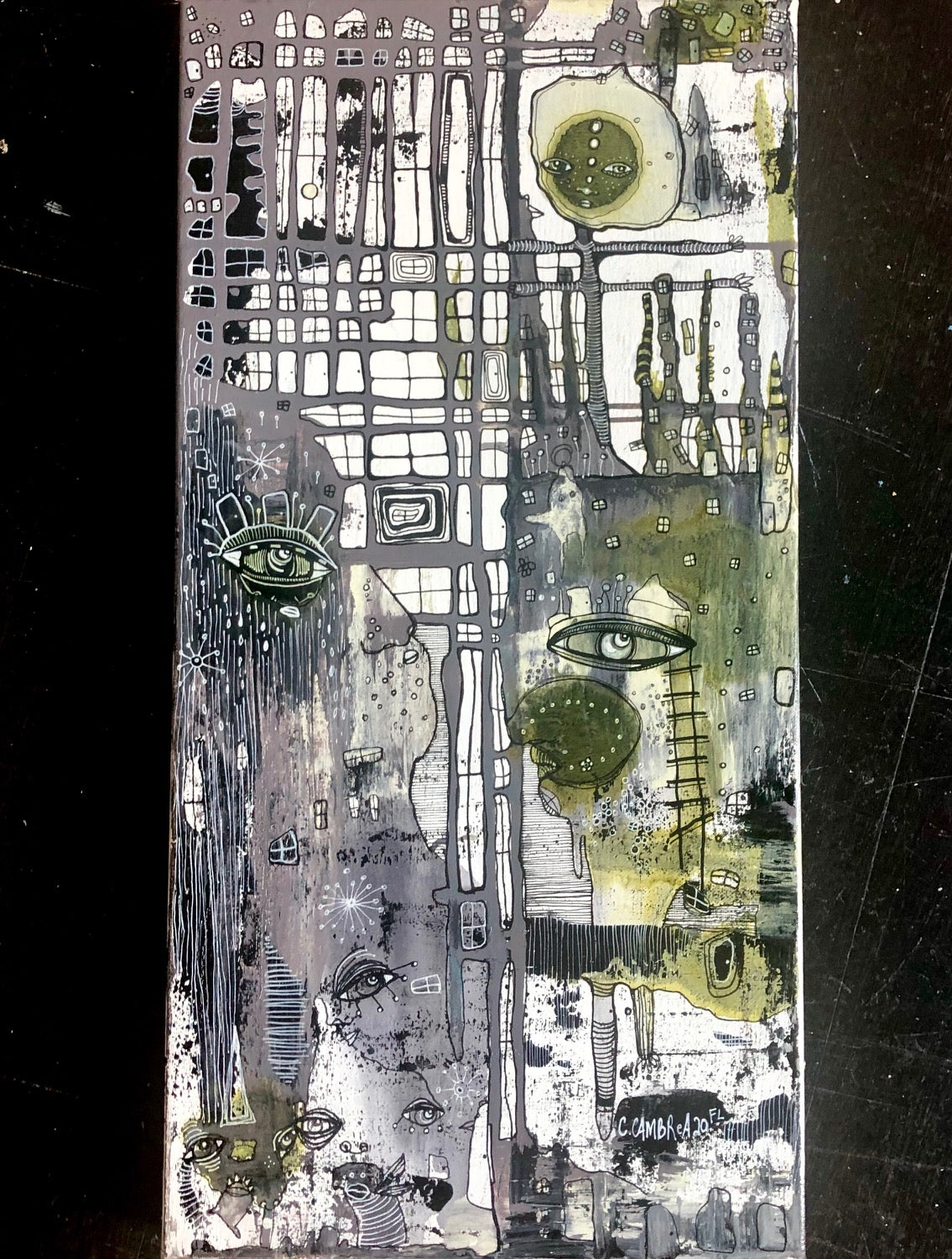 Original Fine Art &#39;Pull out of the chaos together&#39;