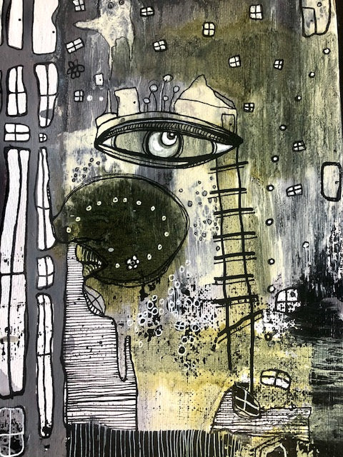 Original Fine Art &#39;Pull out of the chaos together&#39;