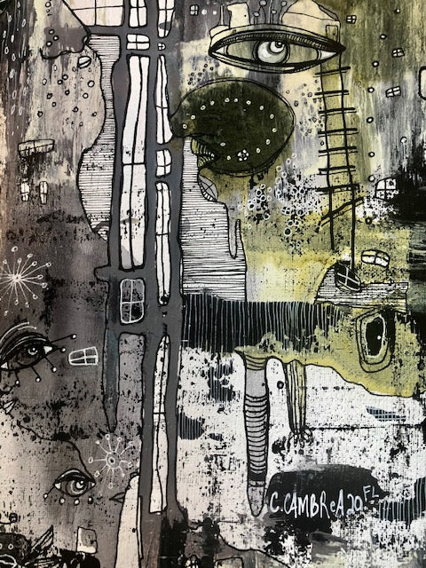 Original Fine Art &#39;Pull out of the chaos together&#39;