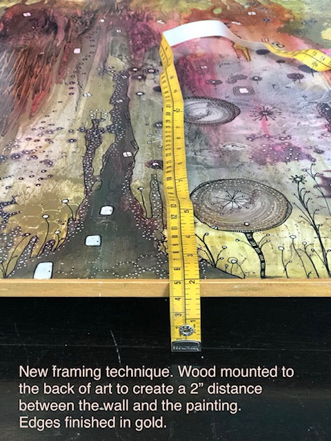 Original Abstract Fine Art &quot;Golden light&quot;