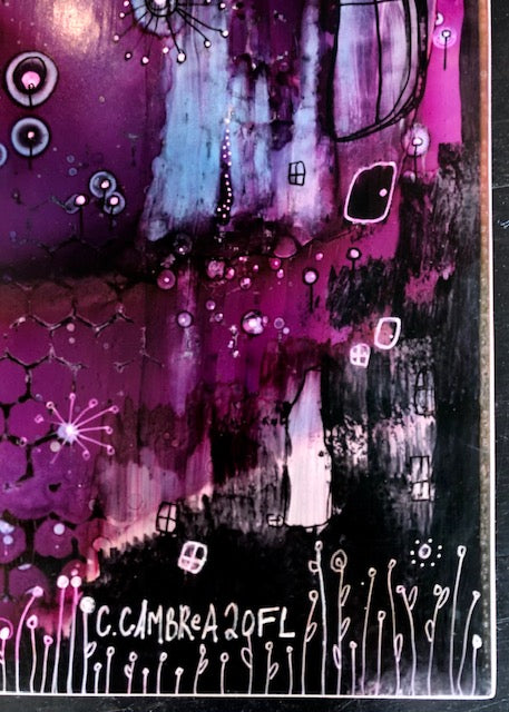 Original Abstract Fine Art &quot;Fading and Growing&quot;