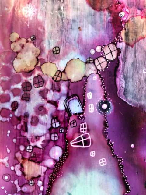 Original Abstract Fine Art &quot;Fading and Growing&quot;