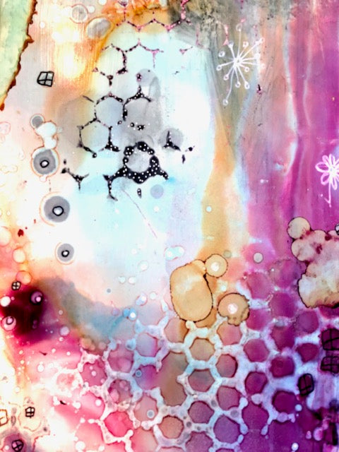 Original Abstract Fine Art &quot;Fading and Growing&quot;