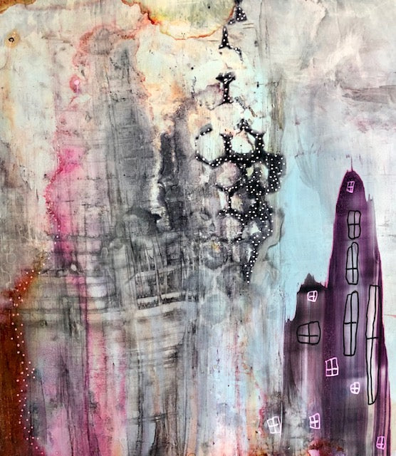 Original Abstract Fine Art &quot;Fading and Growing&quot;