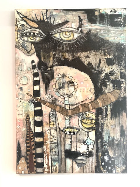 Original Fine Art on Canvas &#39;Out of the dark&#39;