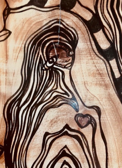 Original Abstract Fine Art &quot;Her full heart&quot;