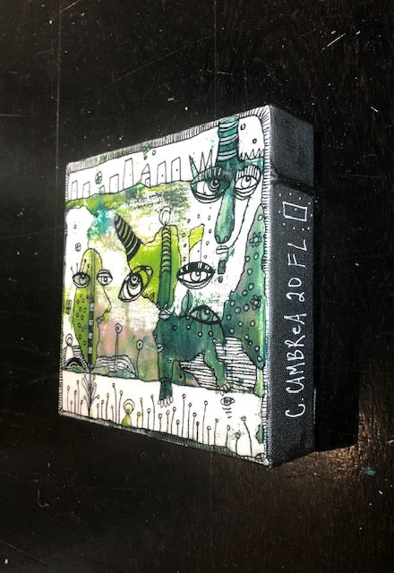 Original Fine Art &#39;My green friend&#39;