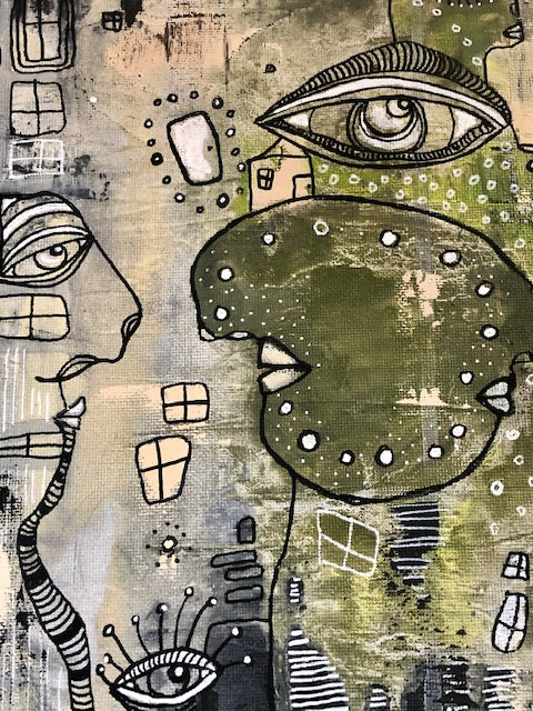 Original Fine Art &#39;&#39;Pulling out of the Chaos together II&quot;