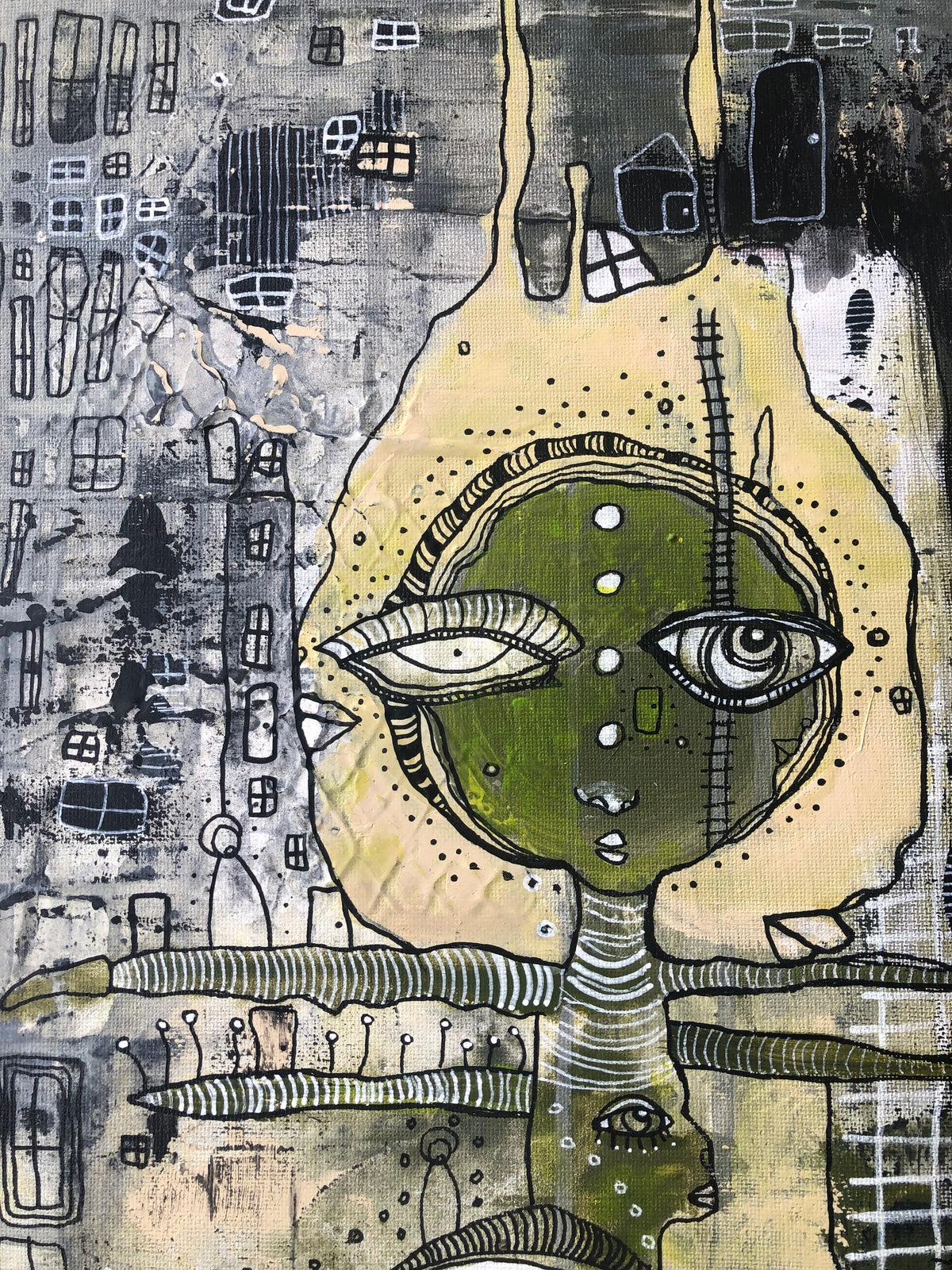 Original Fine Art &#39;&#39;Pulling out of the Chaos together II&quot;