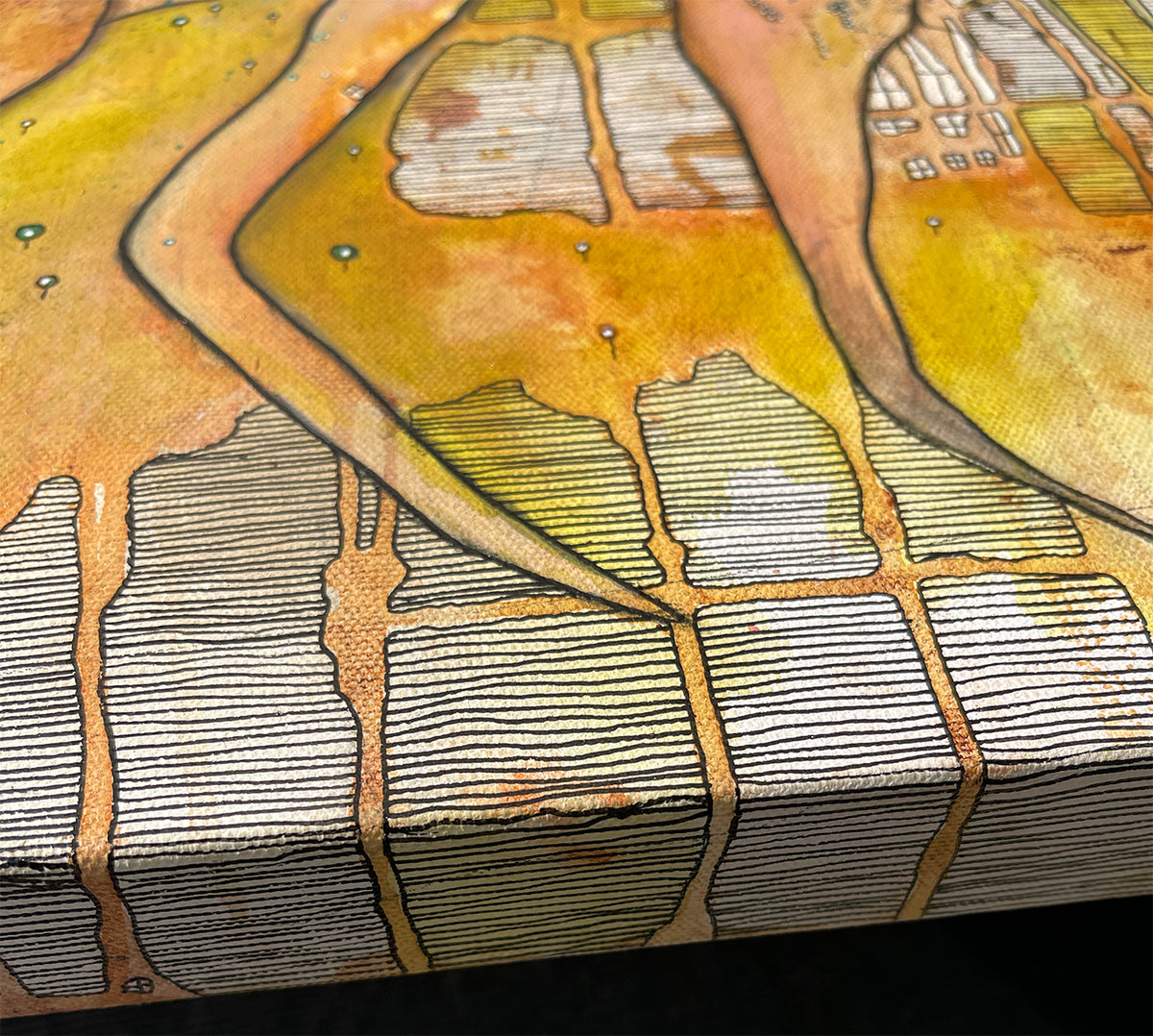 Original Fine Art &#39;Friends in the Dreamscape&#39; on canvas