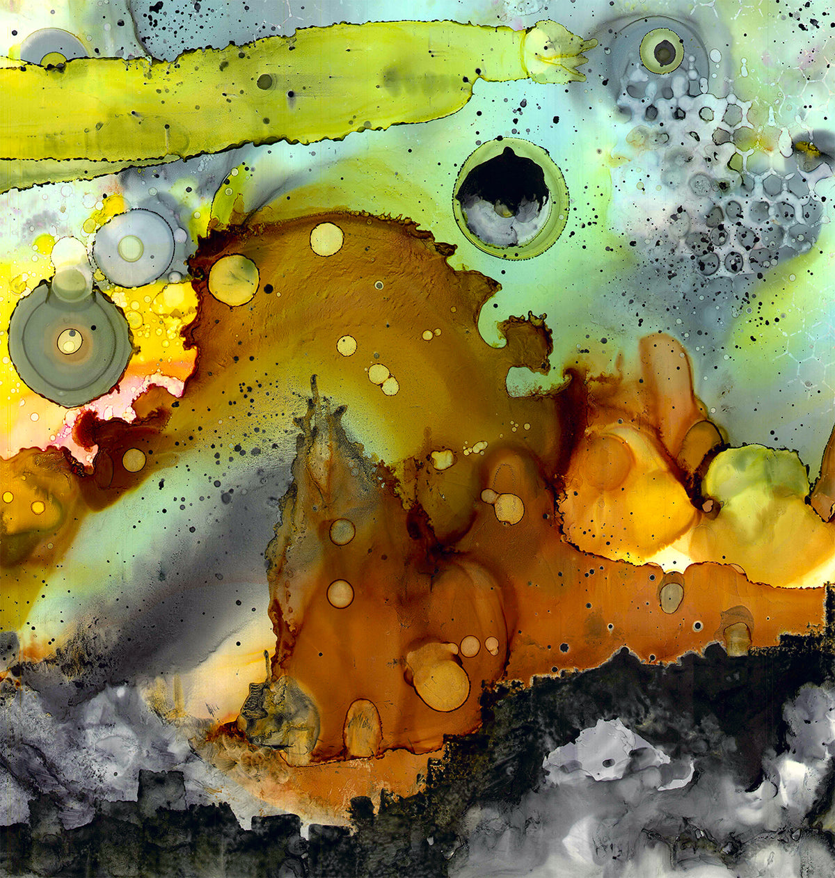 Colorful Abstract Shower Curtain &#39;in the abstract&#39;