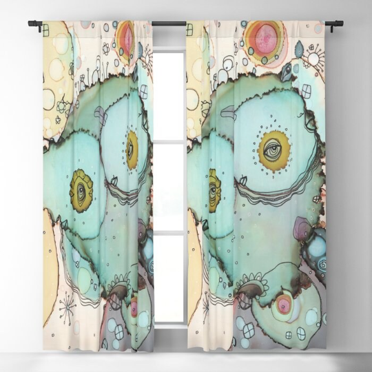 Window Curtains &quot;I See You&quot;