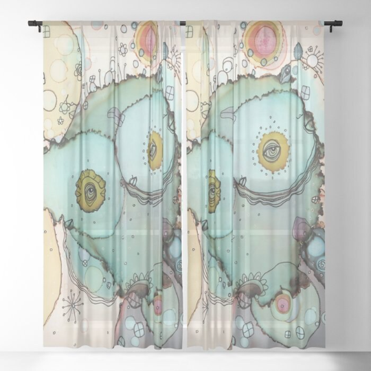 Window Curtains &quot;I See You&quot;