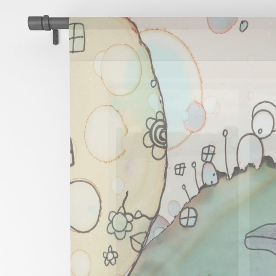 Window Curtains &quot;I See You&quot;