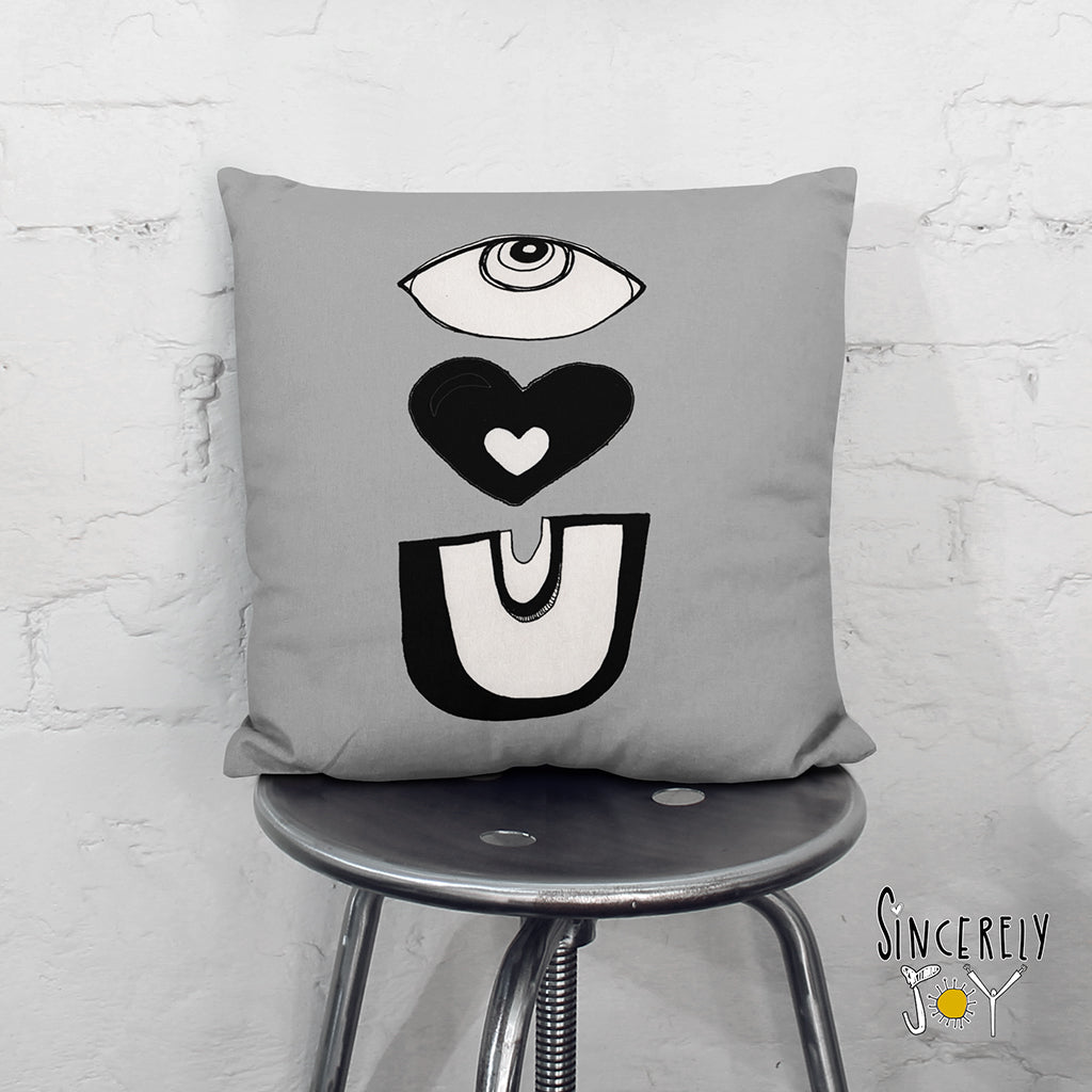 'EYE LOVE YOU' Throw Pillow