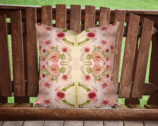 Outdoor Pillow Cushion &quot;Kali Floral 02&quot;