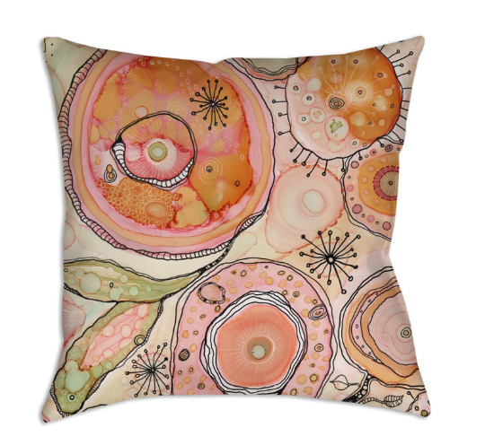 Outdoor Pillow Cushion &quot;Looking In&quot;