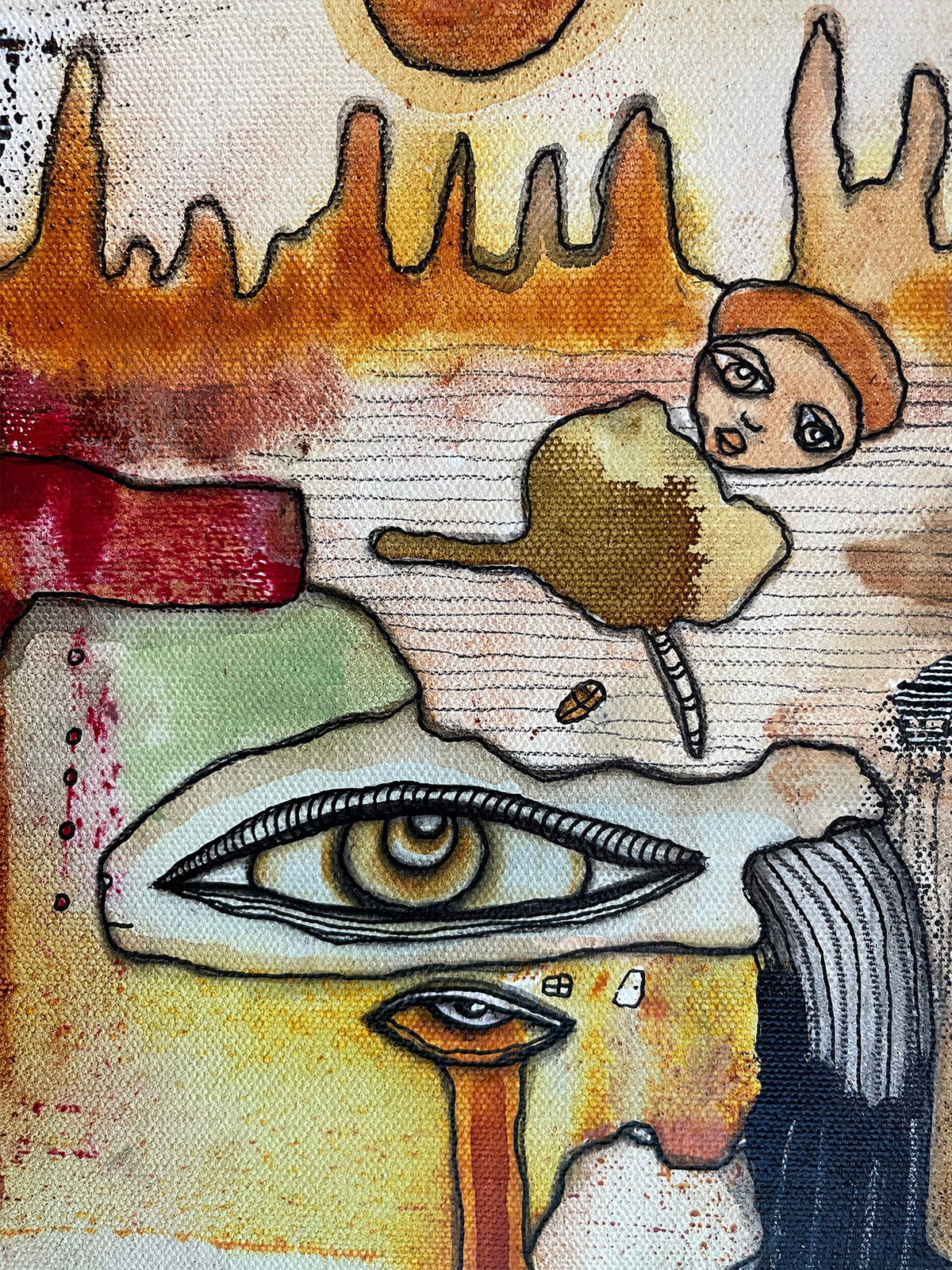 Original Fine Art &#39;Meet me at Sunset&#39; on canvas