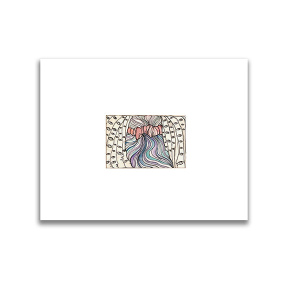 Original Mixed Media Fine Art &#39;Aspen Eyes&#39;