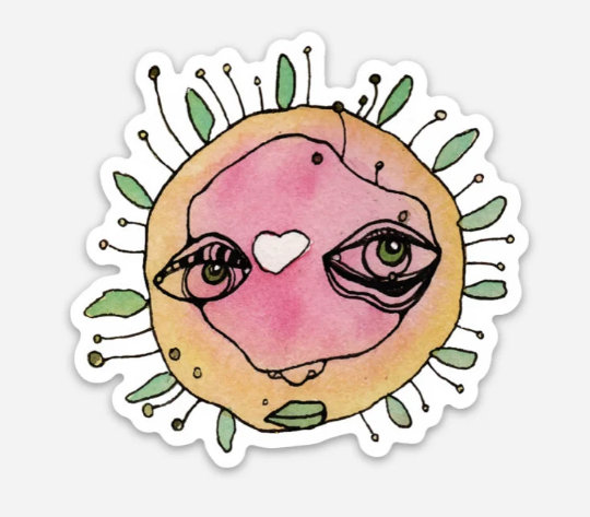 &quot;Mrs Flora&quot; Vinyl Sticker