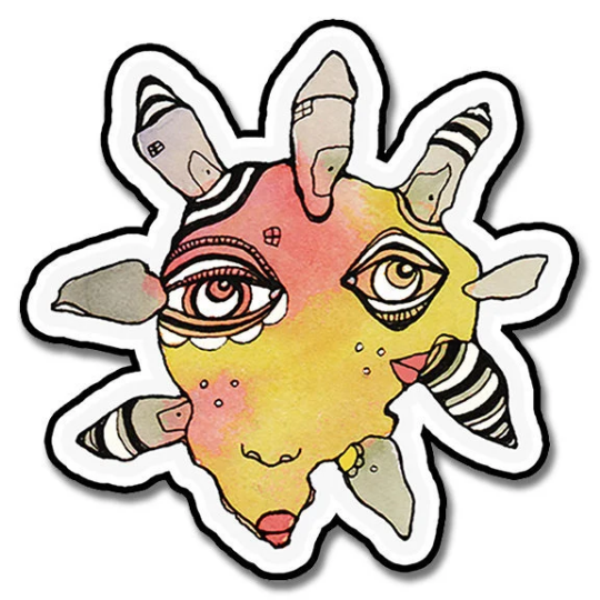 &quot;Mr Flora&quot; Vinyl Sticker