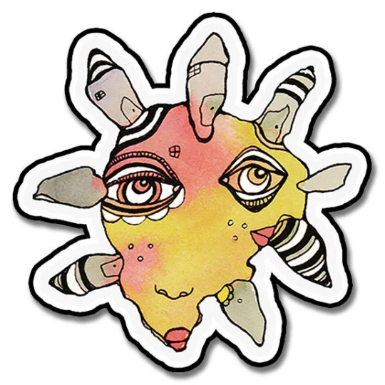 "Mr Flora" Vinyl Sticker