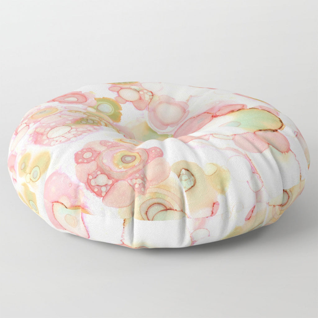 Floor / Meditation Cushion &#39;Organic in Pink&#39;