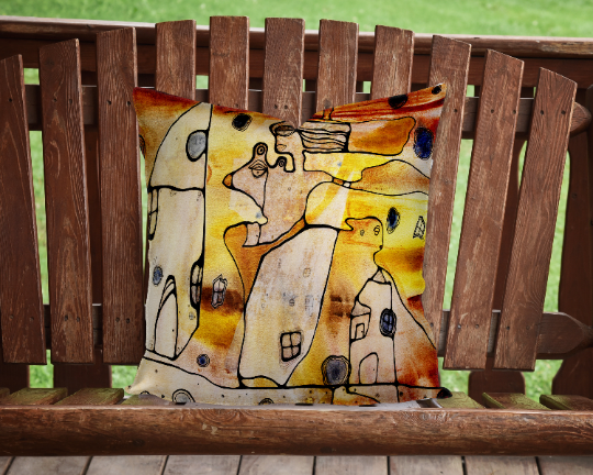 Outdoor Pillow Cushion &quot;Oshun&quot;