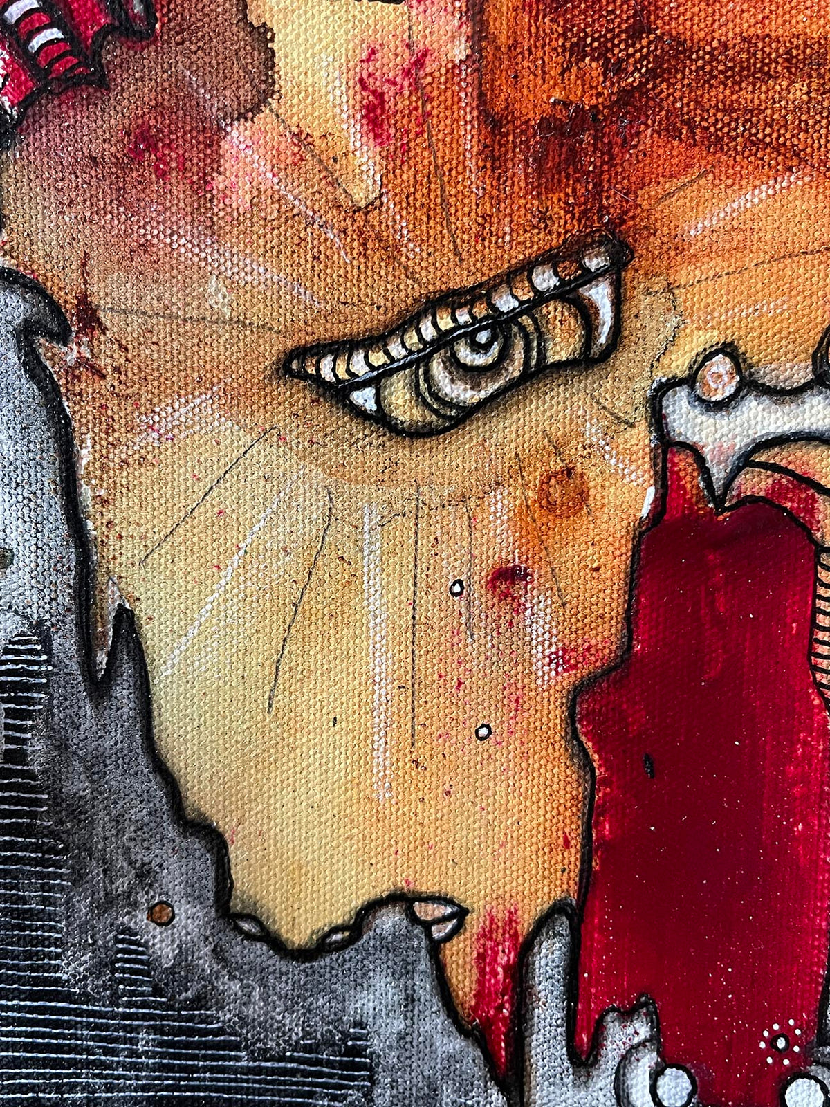 Original Fine Art &#39;Out of the dark&#39; on canvas