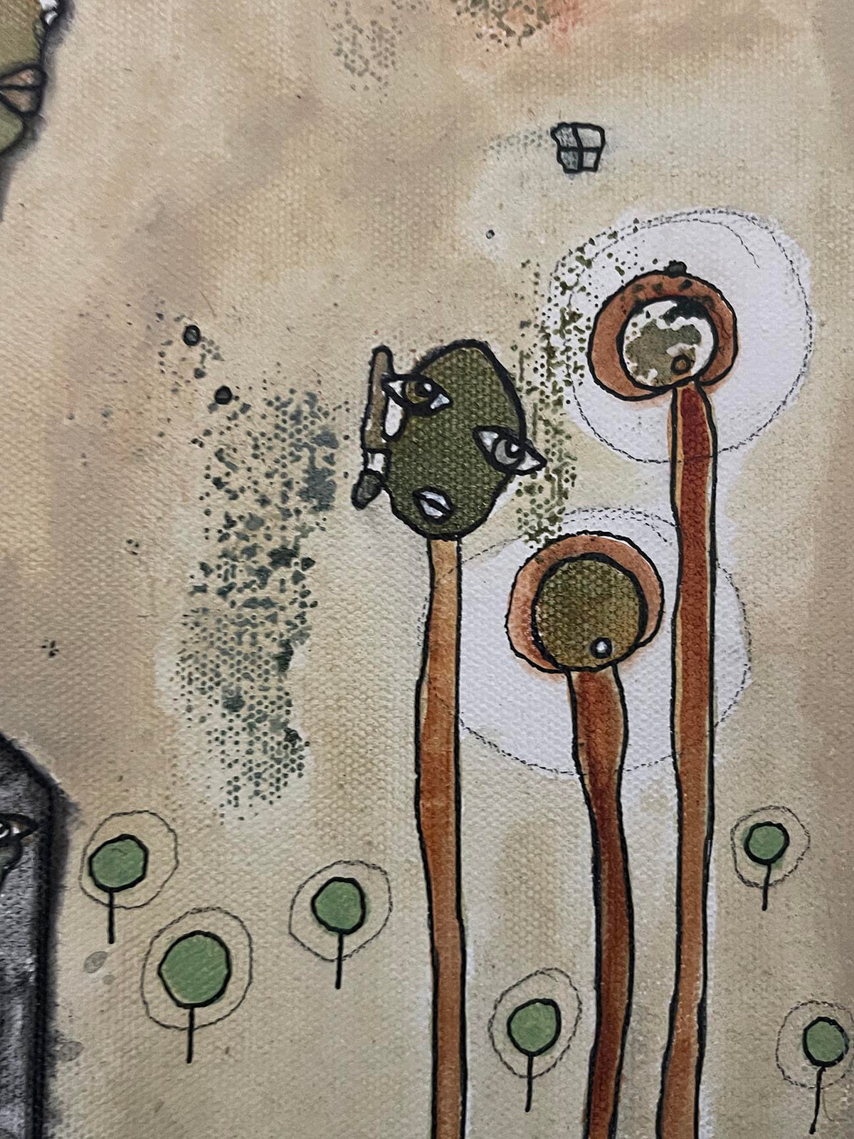 Original Fine Art &#39;Out of the dark&#39; on canvas