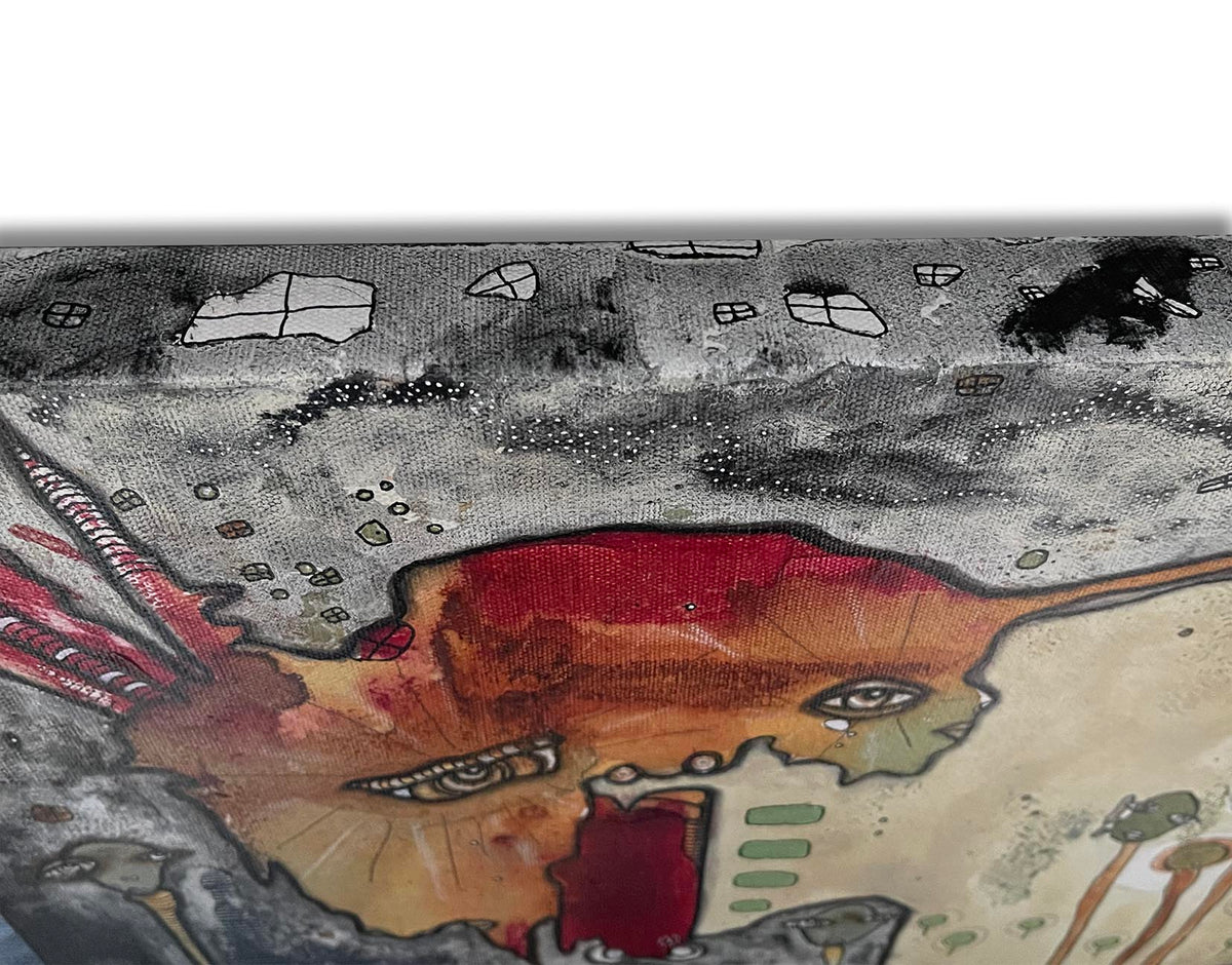 Original Fine Art &#39;Out of the dark&#39; on canvas