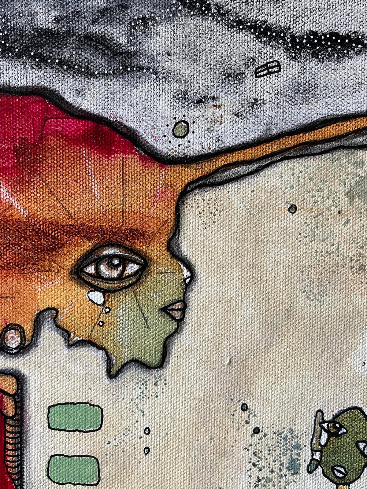 Original Fine Art &#39;Out of the dark&#39; on canvas