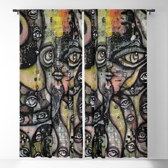 Window Curtains &quot;Octopus Queen&quot;