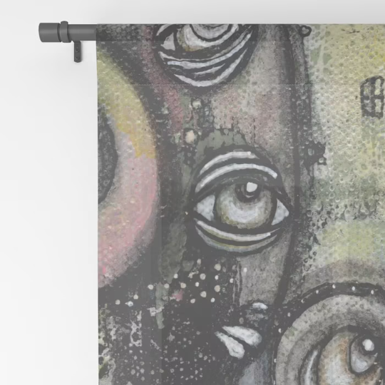 Window Curtains &quot;Octopus Queen&quot;